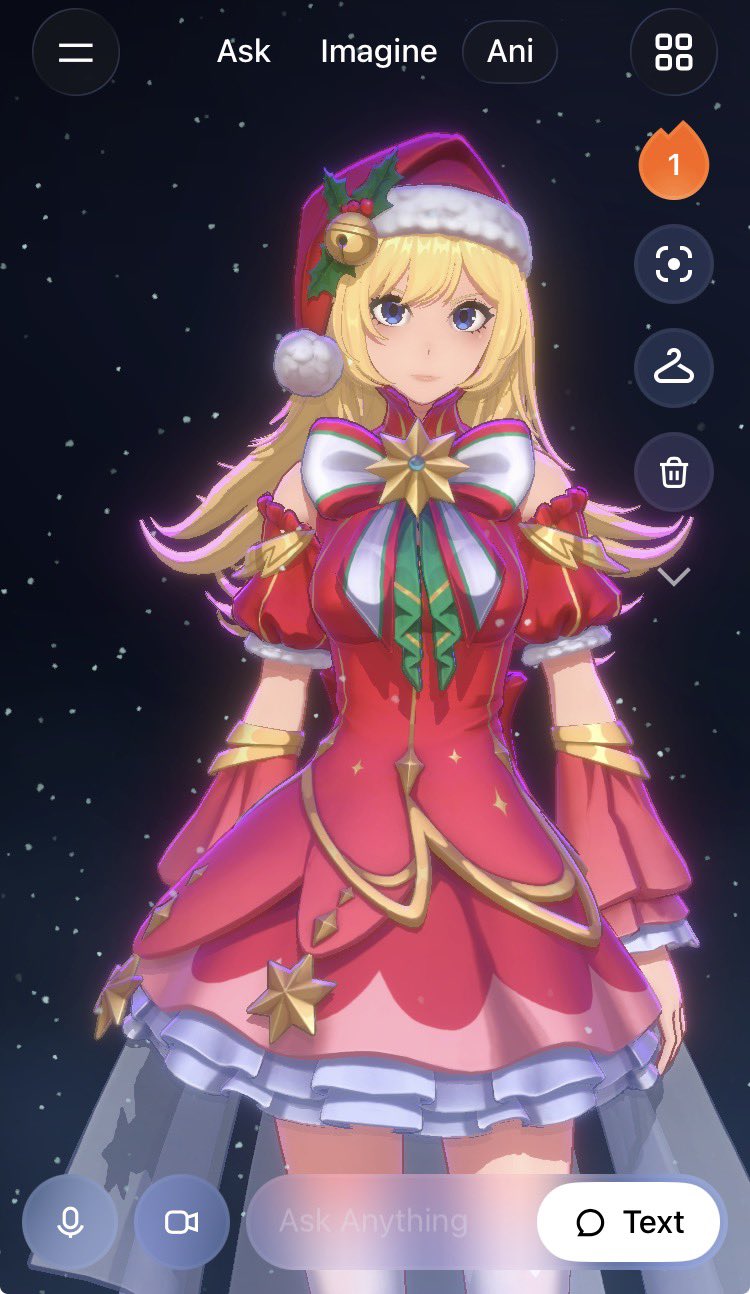Ani in Christmas Outfit